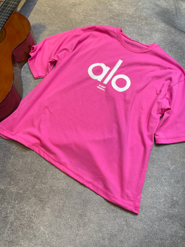 تیشرت باکسی صورتی